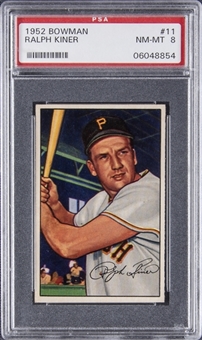 1952 Bowman #11 Ralph Kiner - PSA NM-MT 8